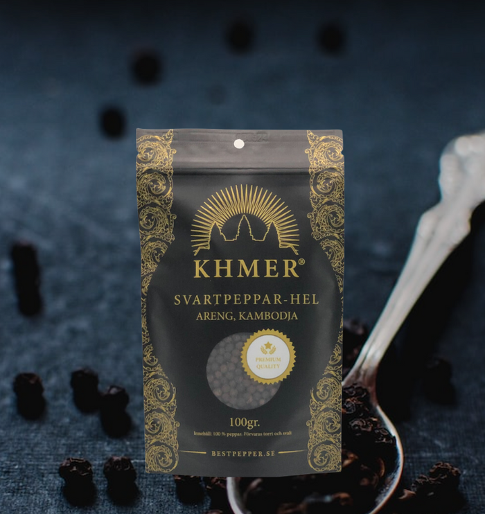 Khmer Kampot svartpeppar 100g
