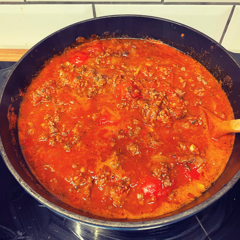 Älg-bolognese