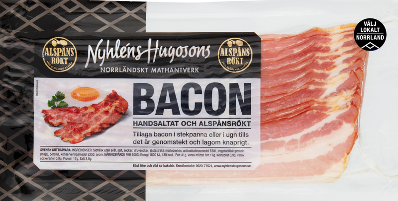 Bacon alspånsrökt