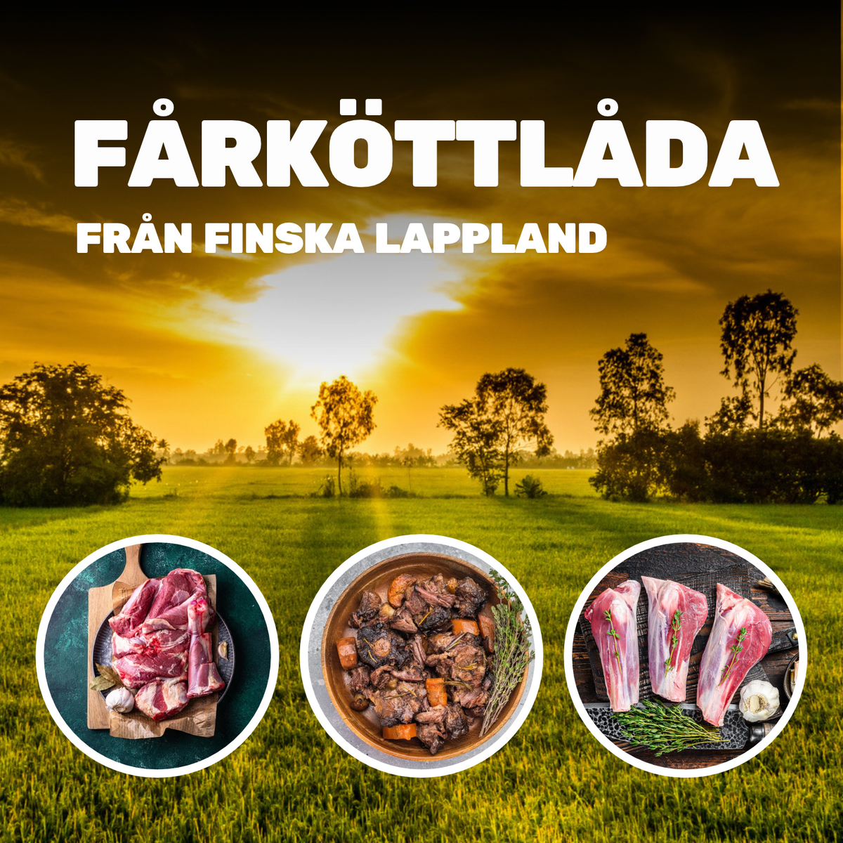 Fårlåda från finska Lappland 14 kg