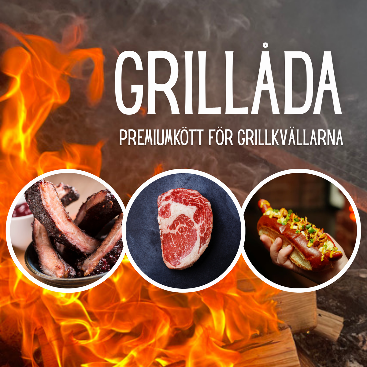 [KAMPANJ] Grillådan – 4,5 kg ink entrecôte från Creekstone Farms