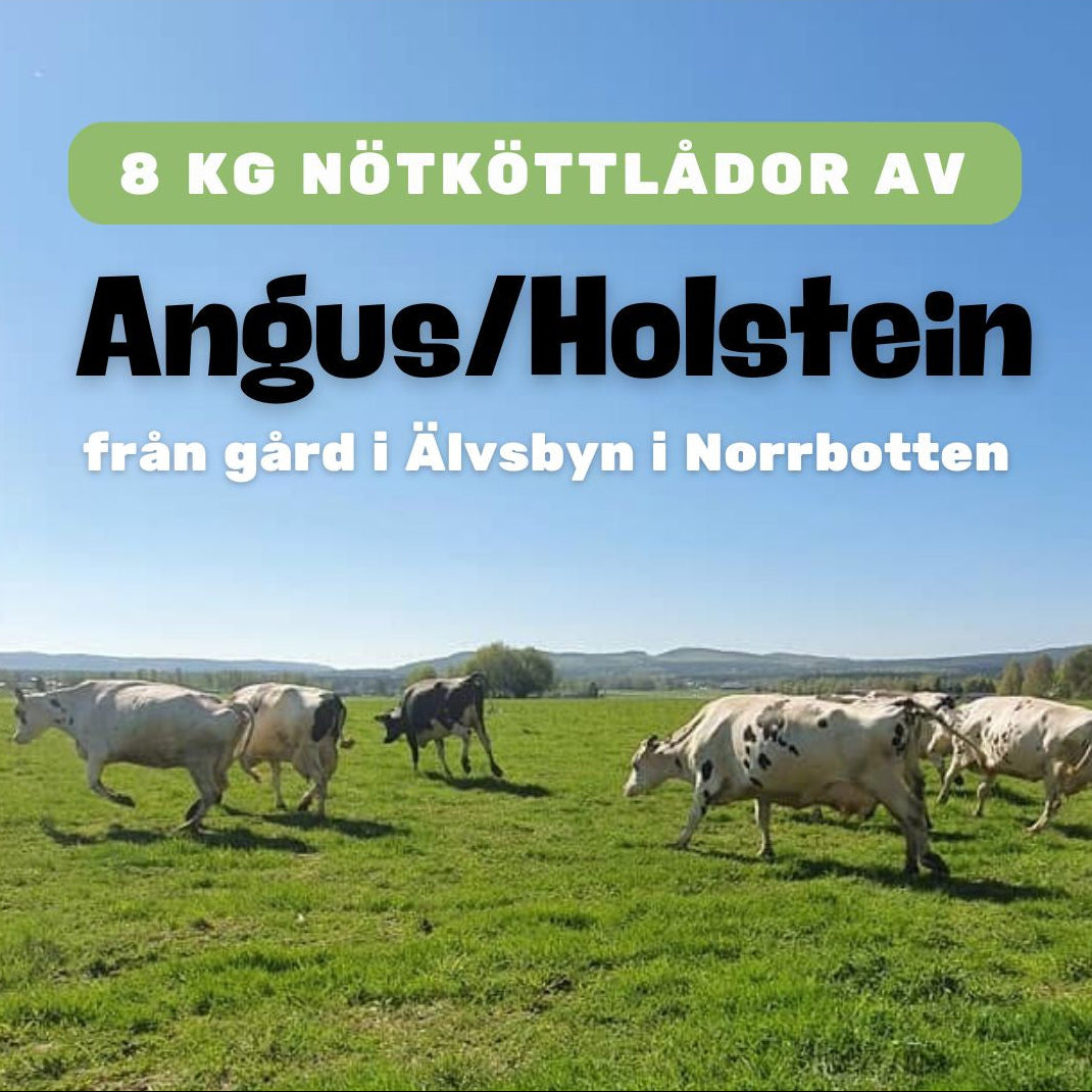 Svensk nötköttlåda benfri Angus/Holstein  från Isakgården i Älvsbyn - 8 kg