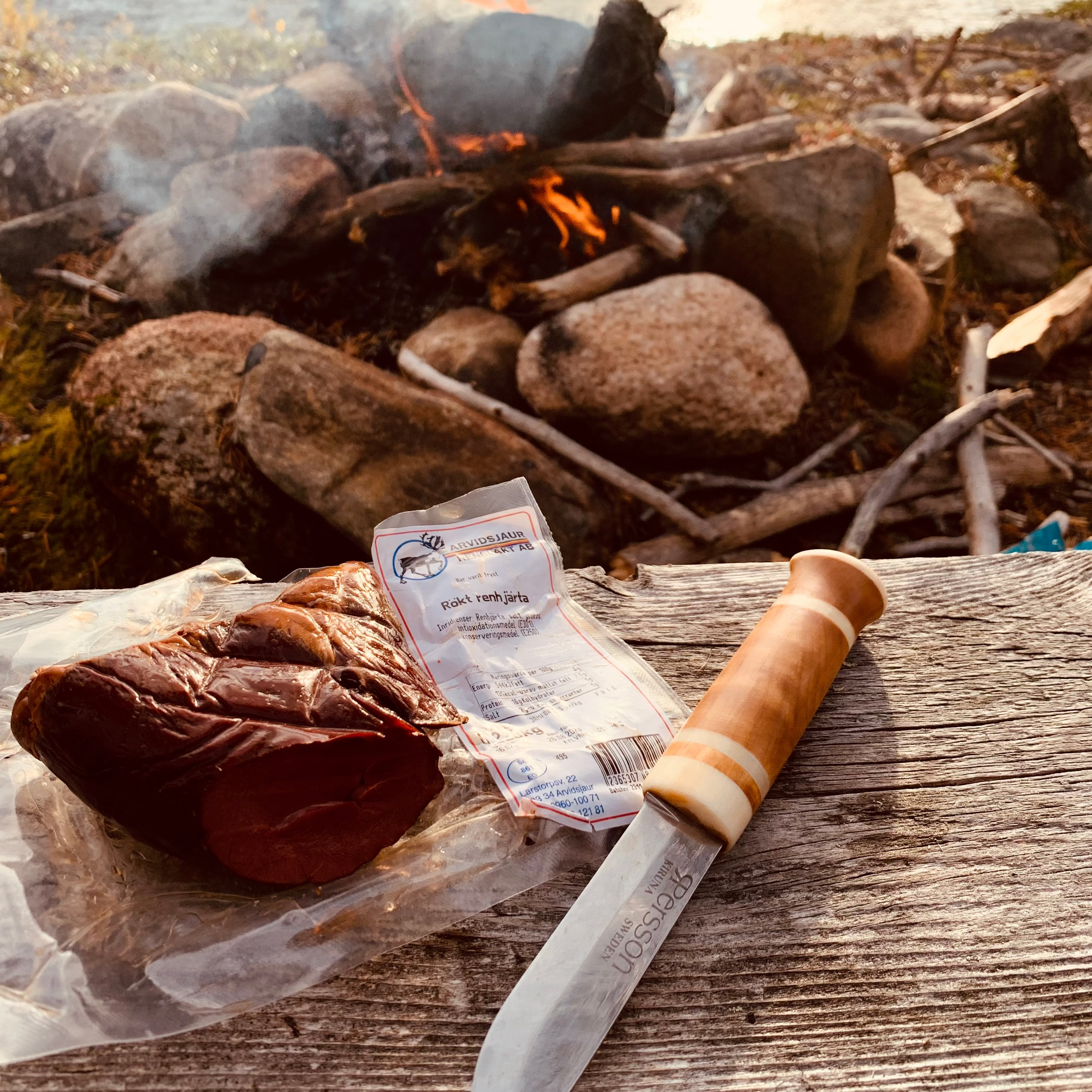 Varmrökt renhjärta från skogarna i Norrbotten 900 g